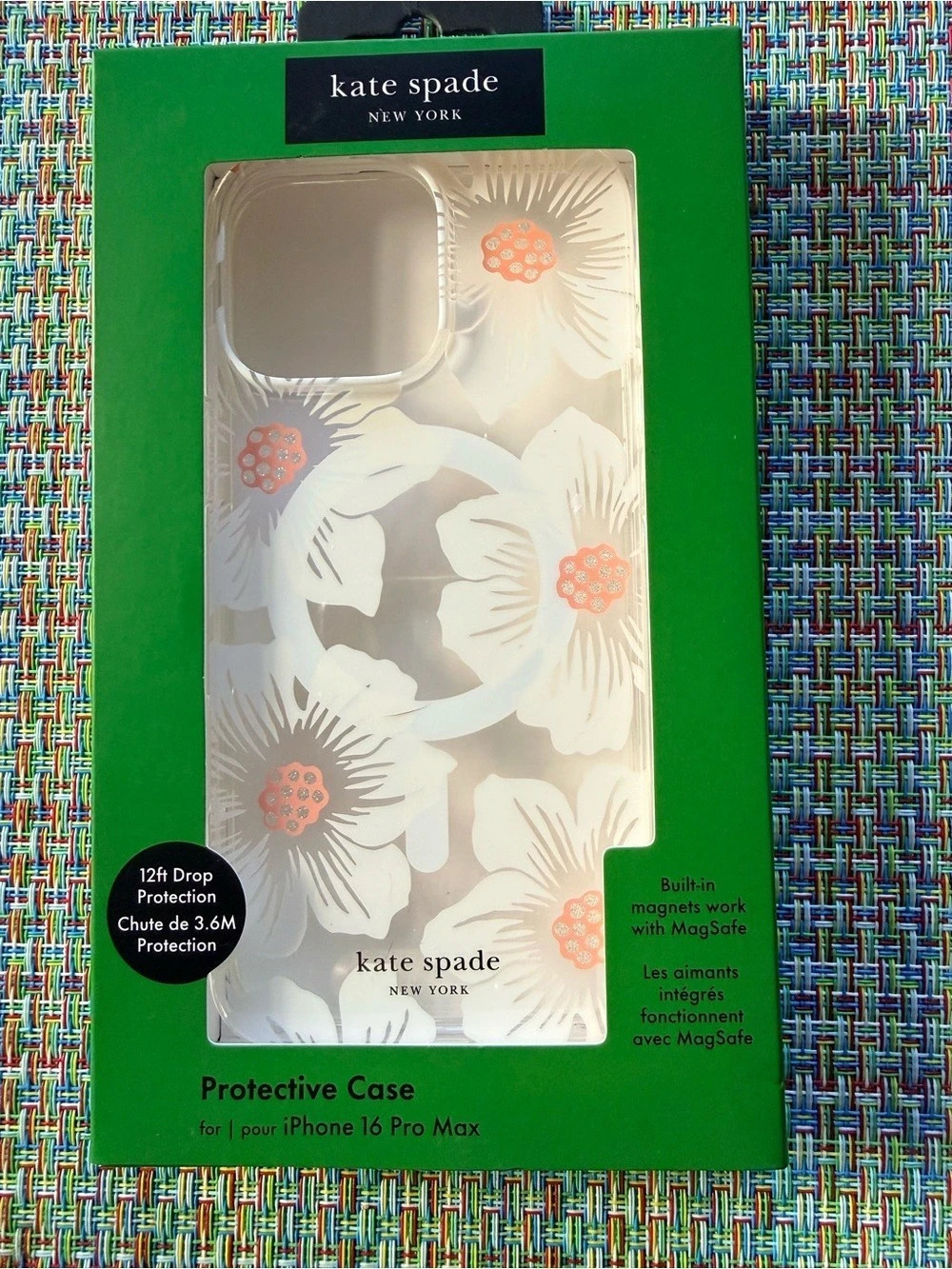 kate spade new york Protective Case with MagSafe for iPhone 16 Pro Max Floral